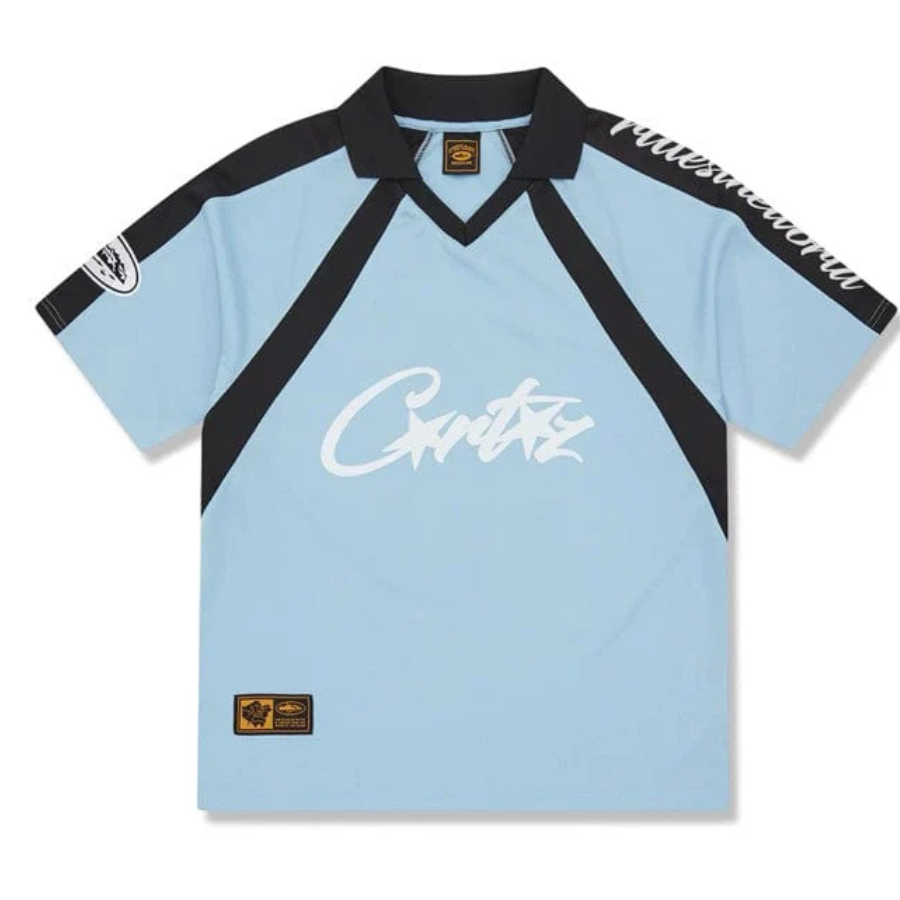 Corteiz Allstarz Football Jersey Sky Blue