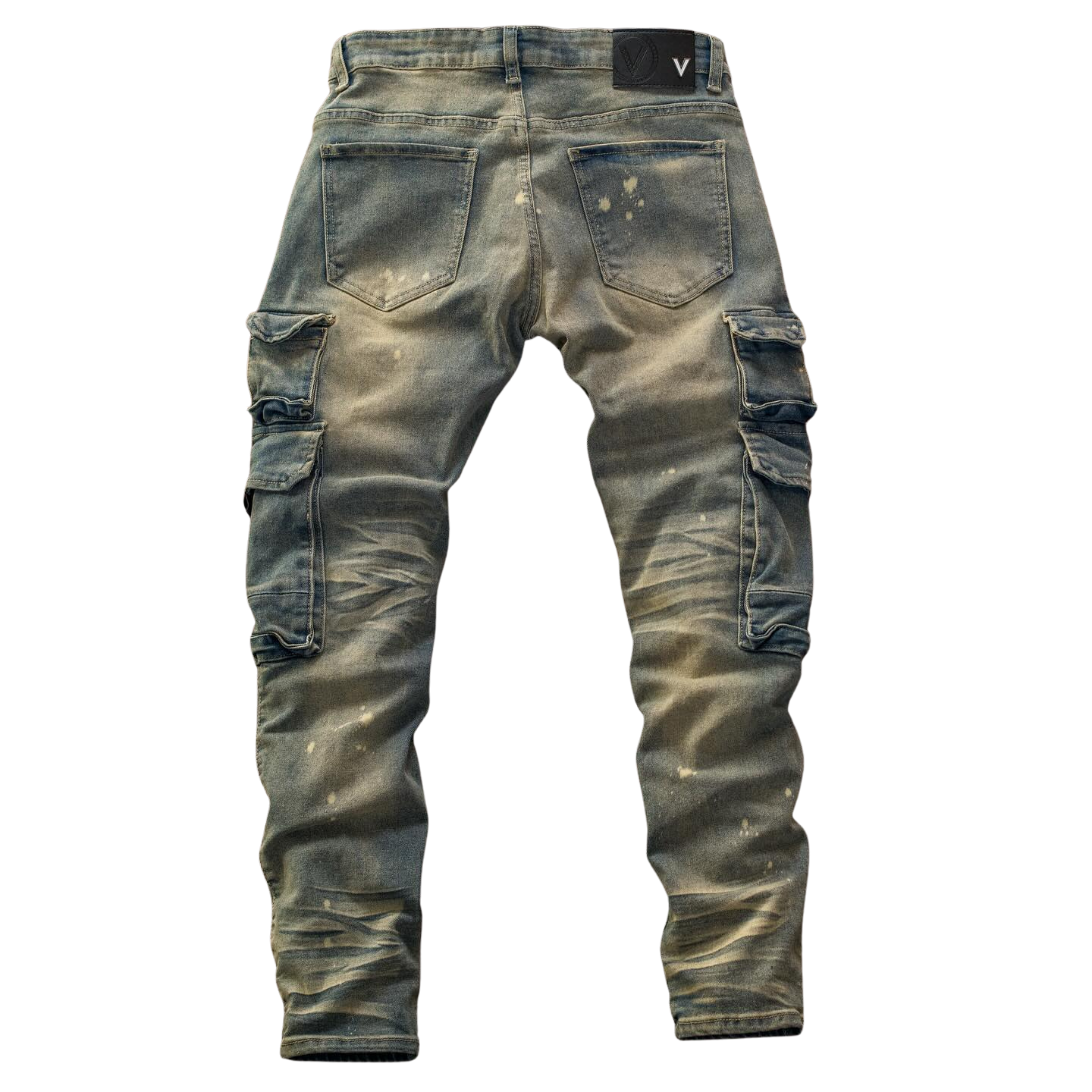 Men's Vintage Multi-Pocket Denim Jeans