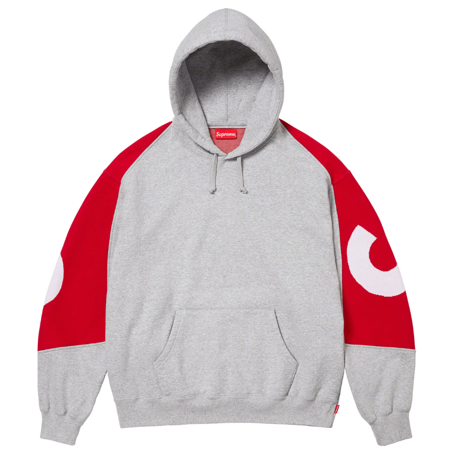 Supreme Big Logo Jacquard Hoodie - 'Heather Grey'