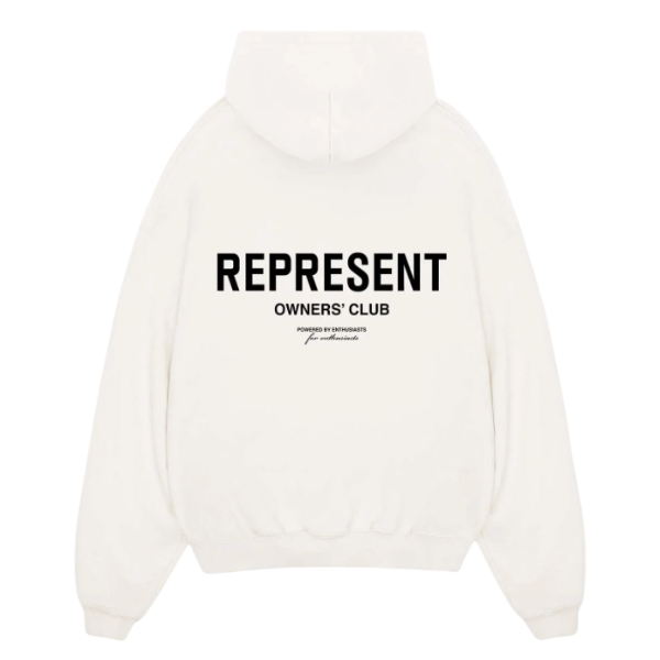 Represent Owners Club Hoodie - Flat White