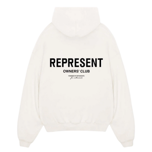 Represent Owners Club Hoodie - Flat White