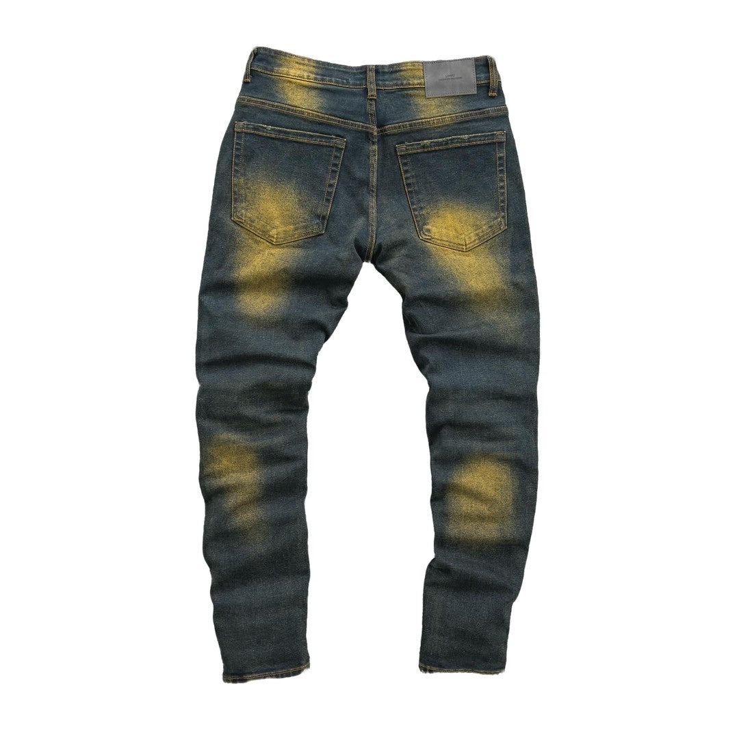 Men's Distressed Gradient Denim Jeans