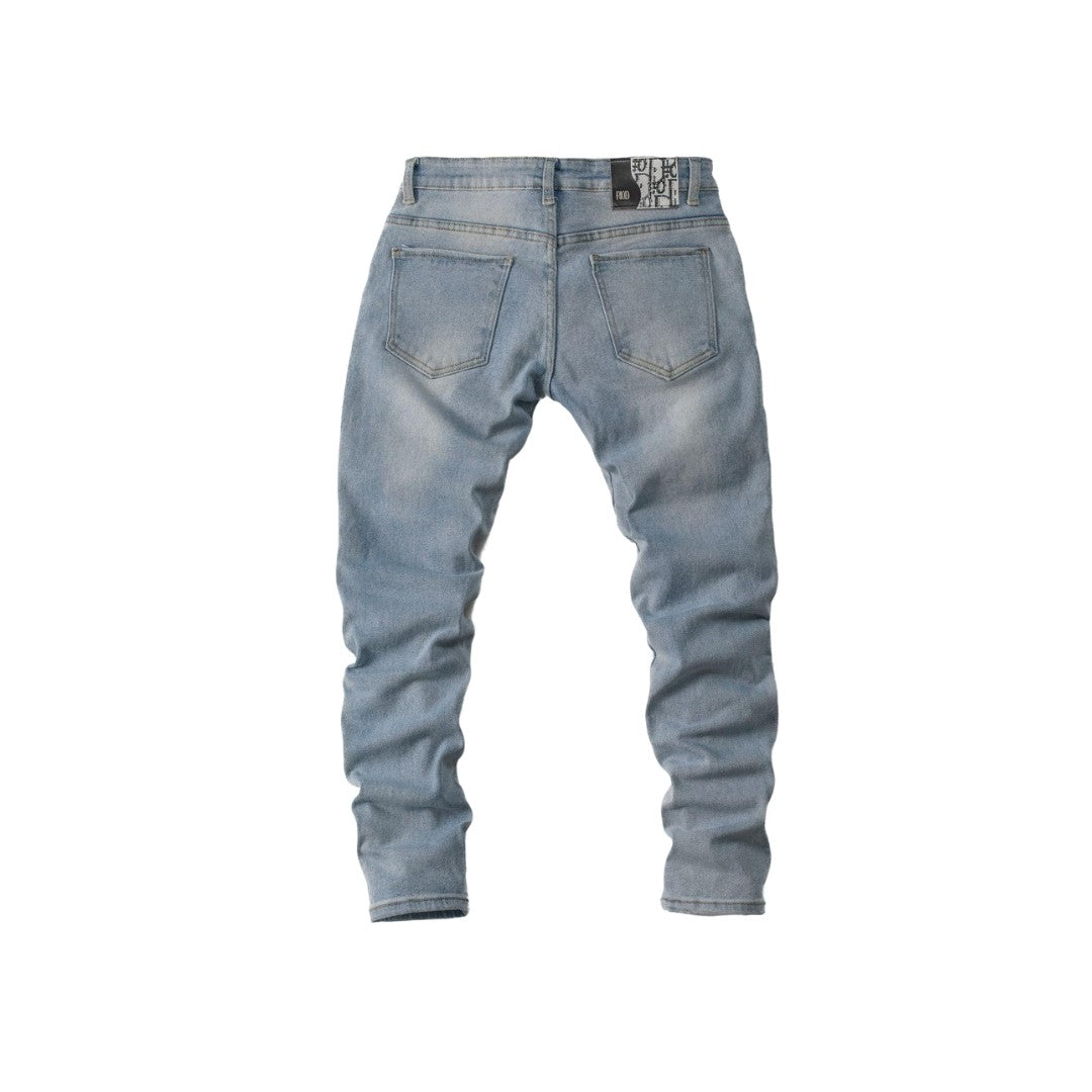 Denim Cargo Jeans