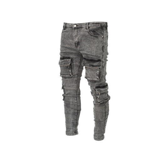 Men's Multi-Pocket Utility Jeans