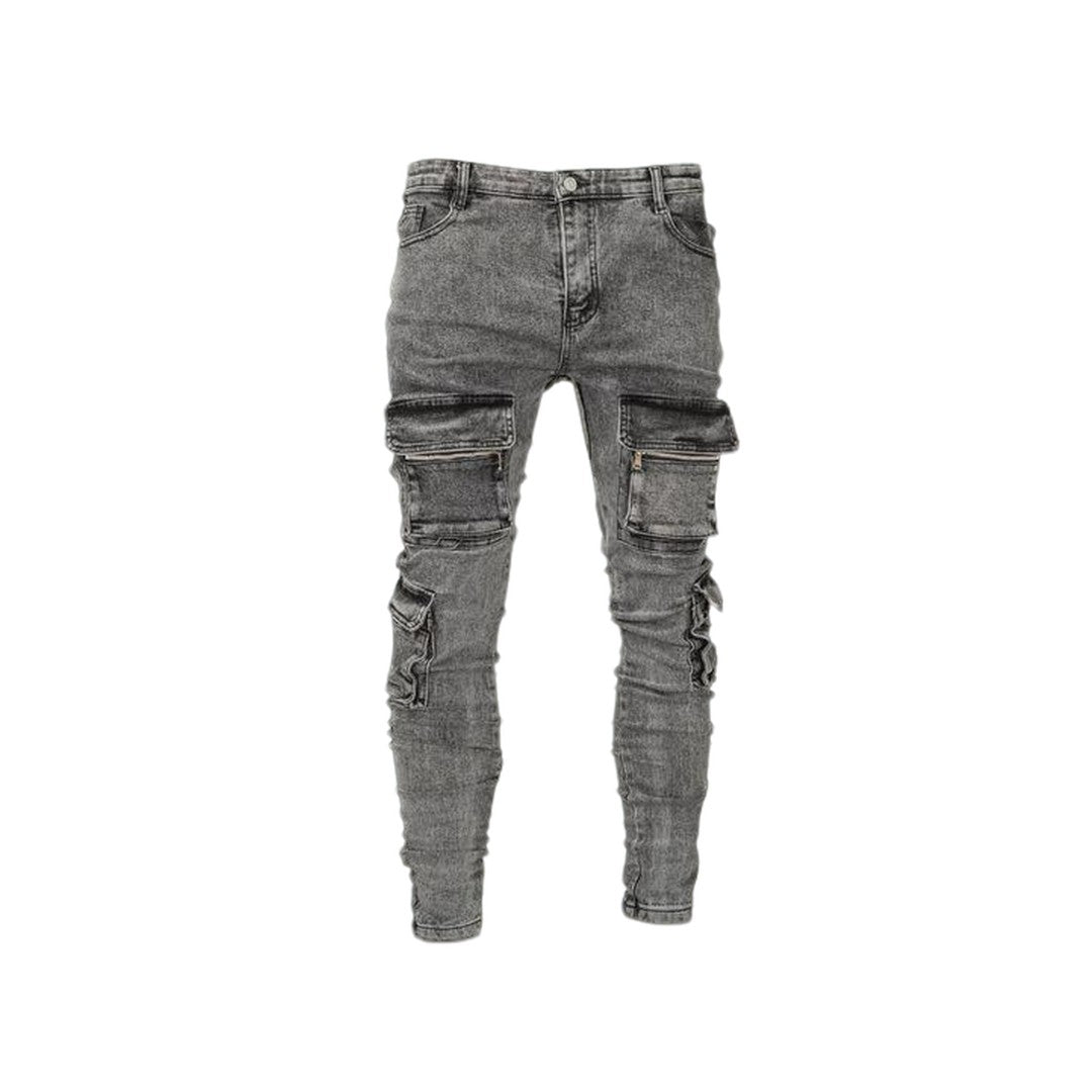 Men's Multi-Pocket Utility Jeans