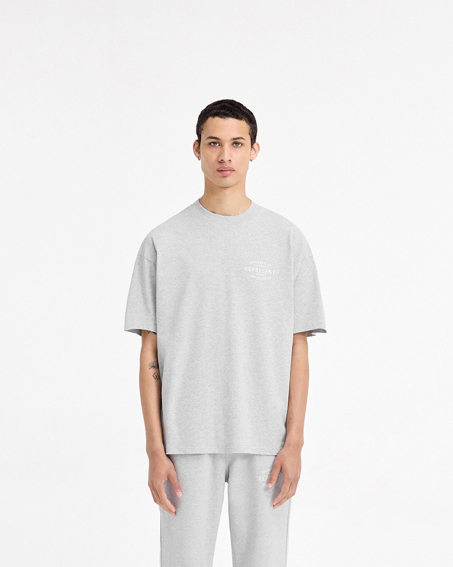 Represent Owners Club Stamp T-Shirt - Ash Grey