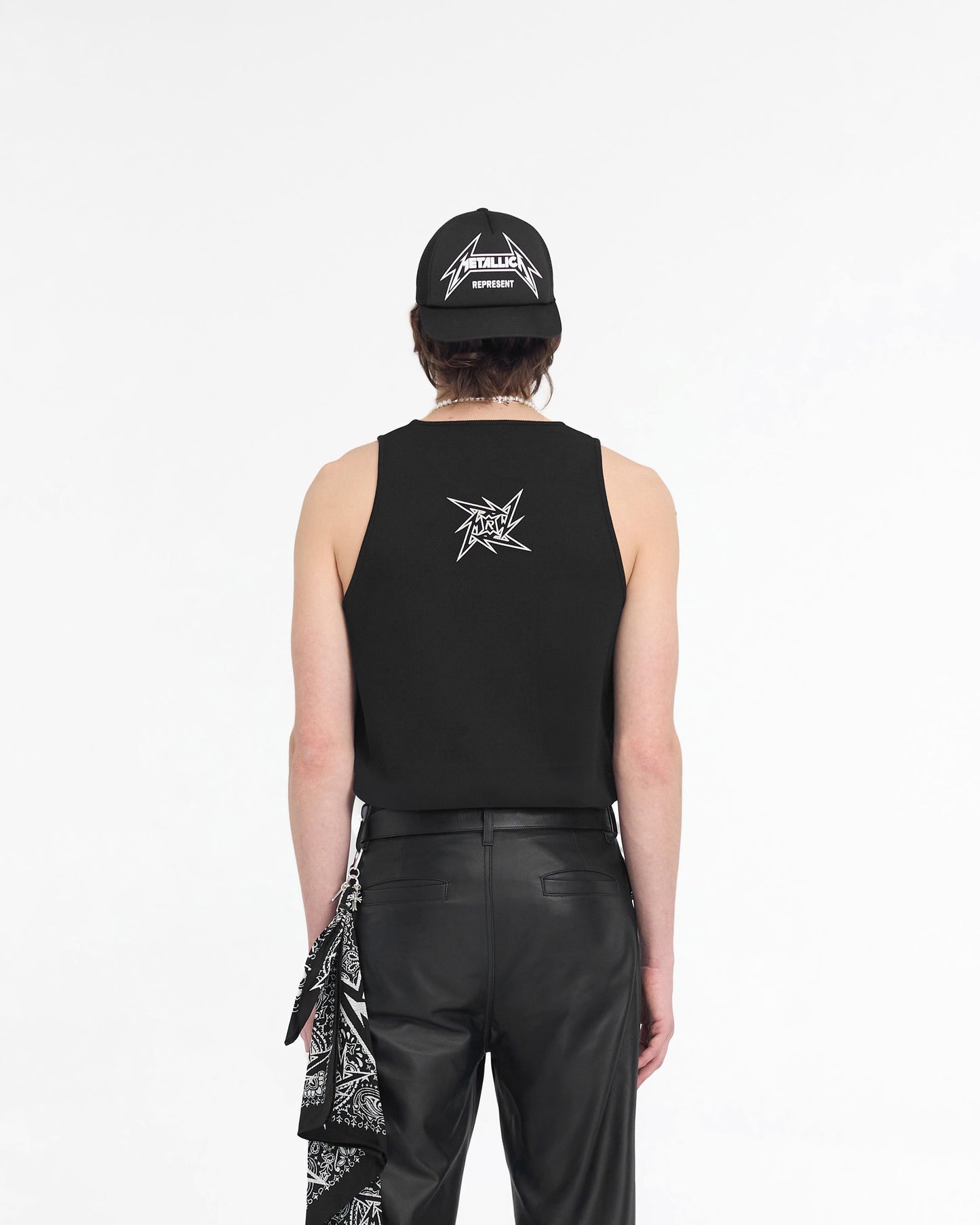 Represent X Metallica Local Crew Vest - Jet Black