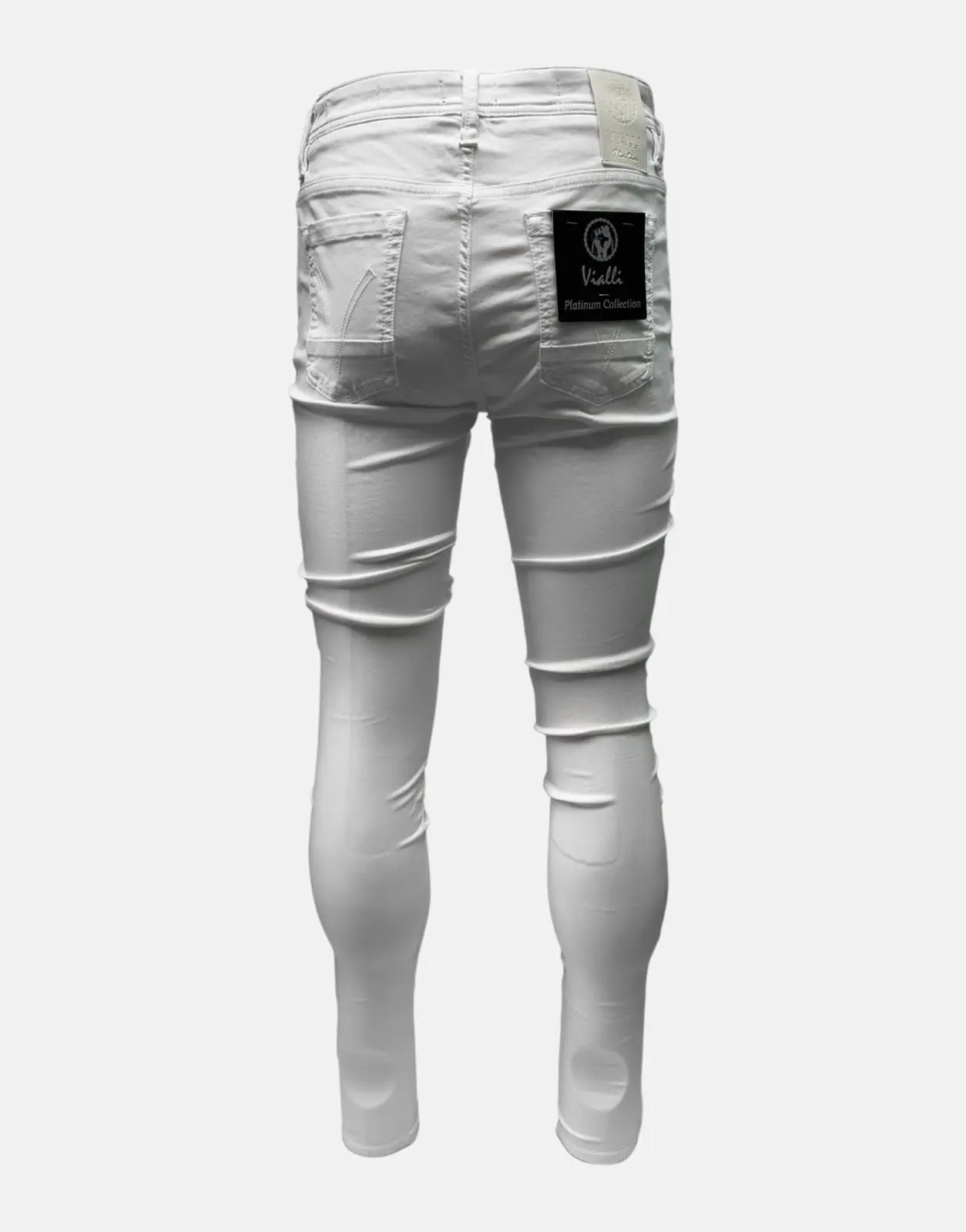 Vialli Juckichine Ultra-Fit White Jeans
