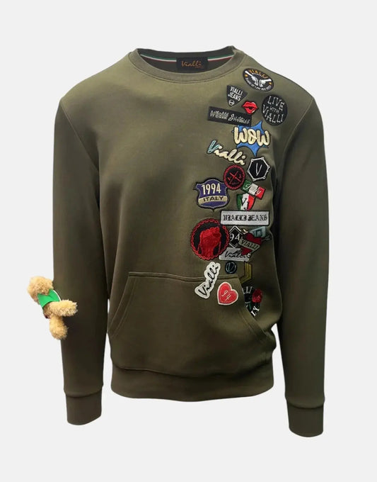 Vialli Kithent Olive Sweatshirt