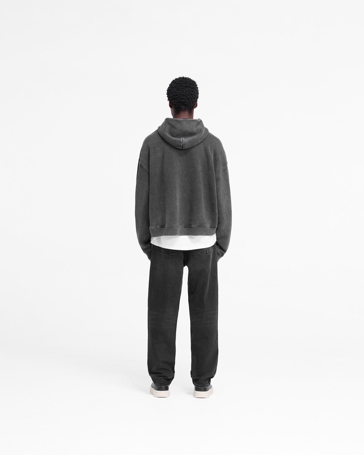 Rep Applique Hoodie - Vintage Black