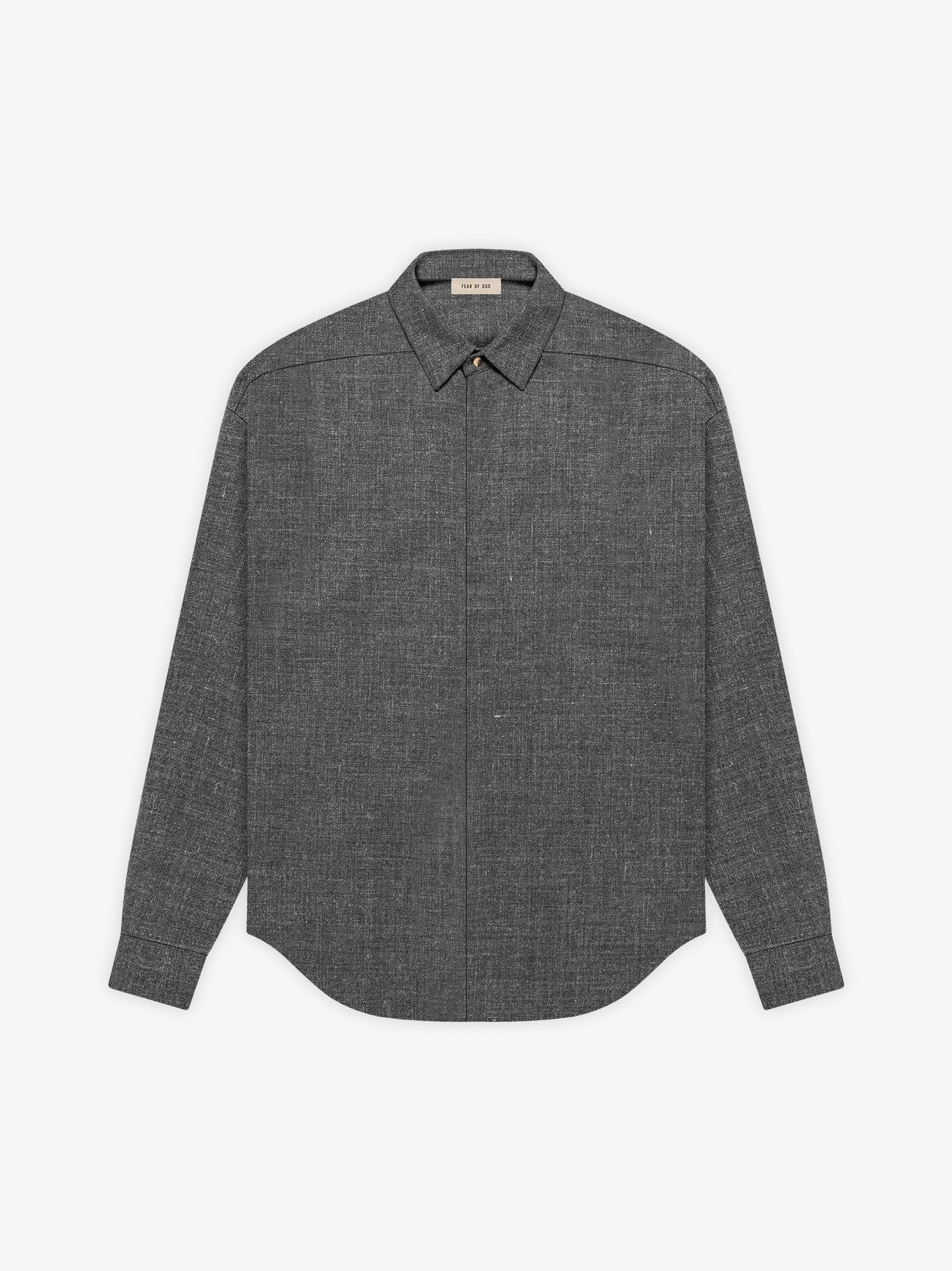 Wool Linen Button Up Shirt