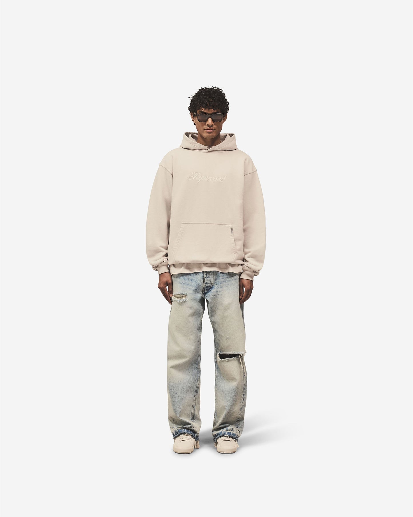 Script Logo Hoodie - Concrete