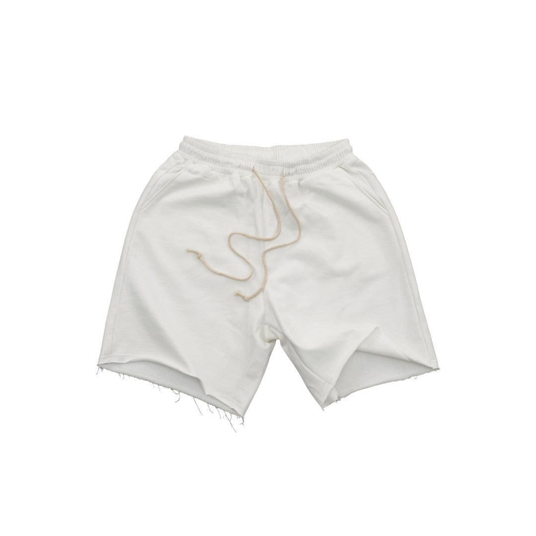 Plain cotton sweat shorts