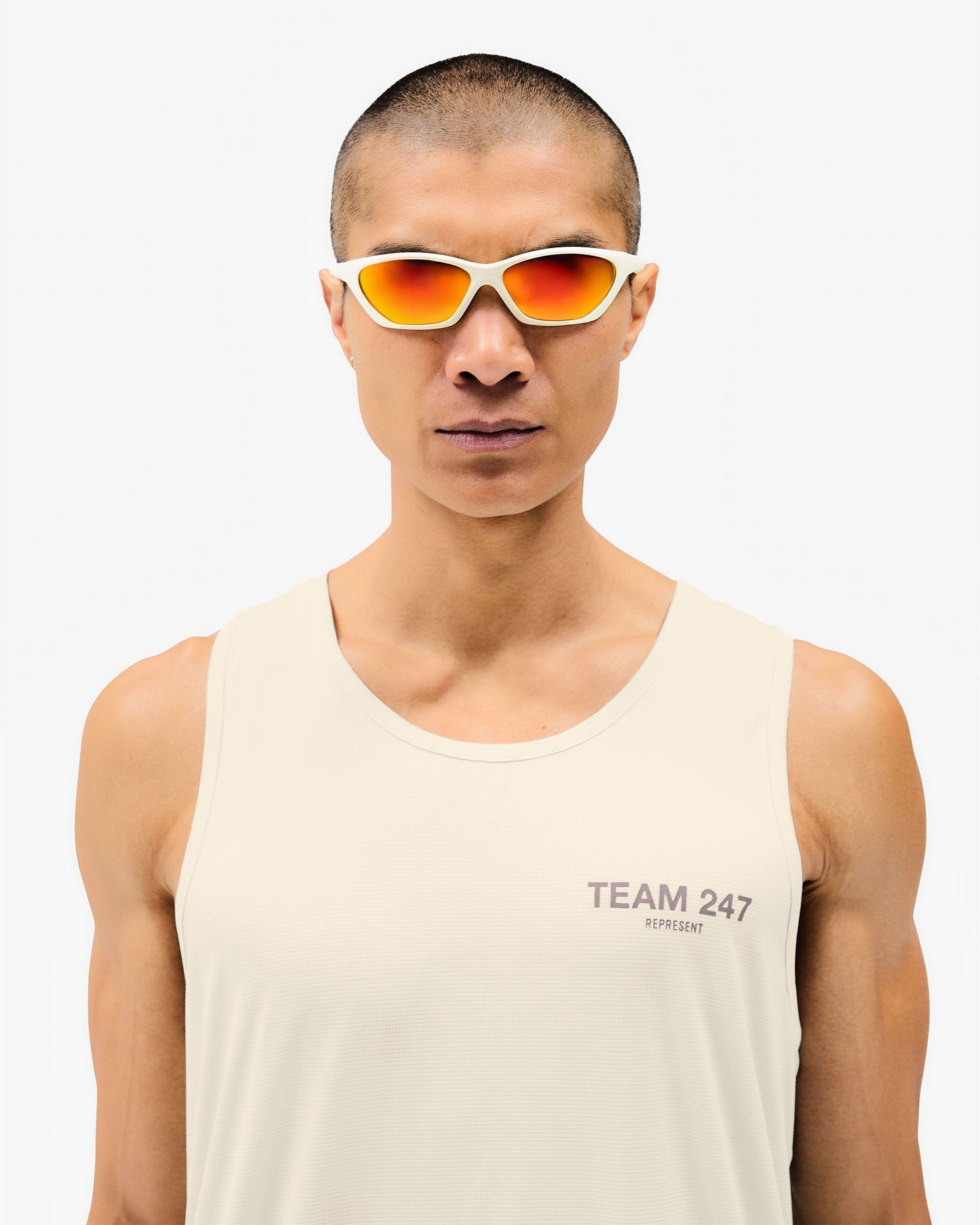 Team 247 Run Vest - Cream