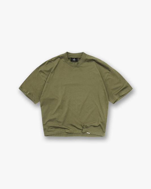 Initial Boxy T-Shirt - Army Green