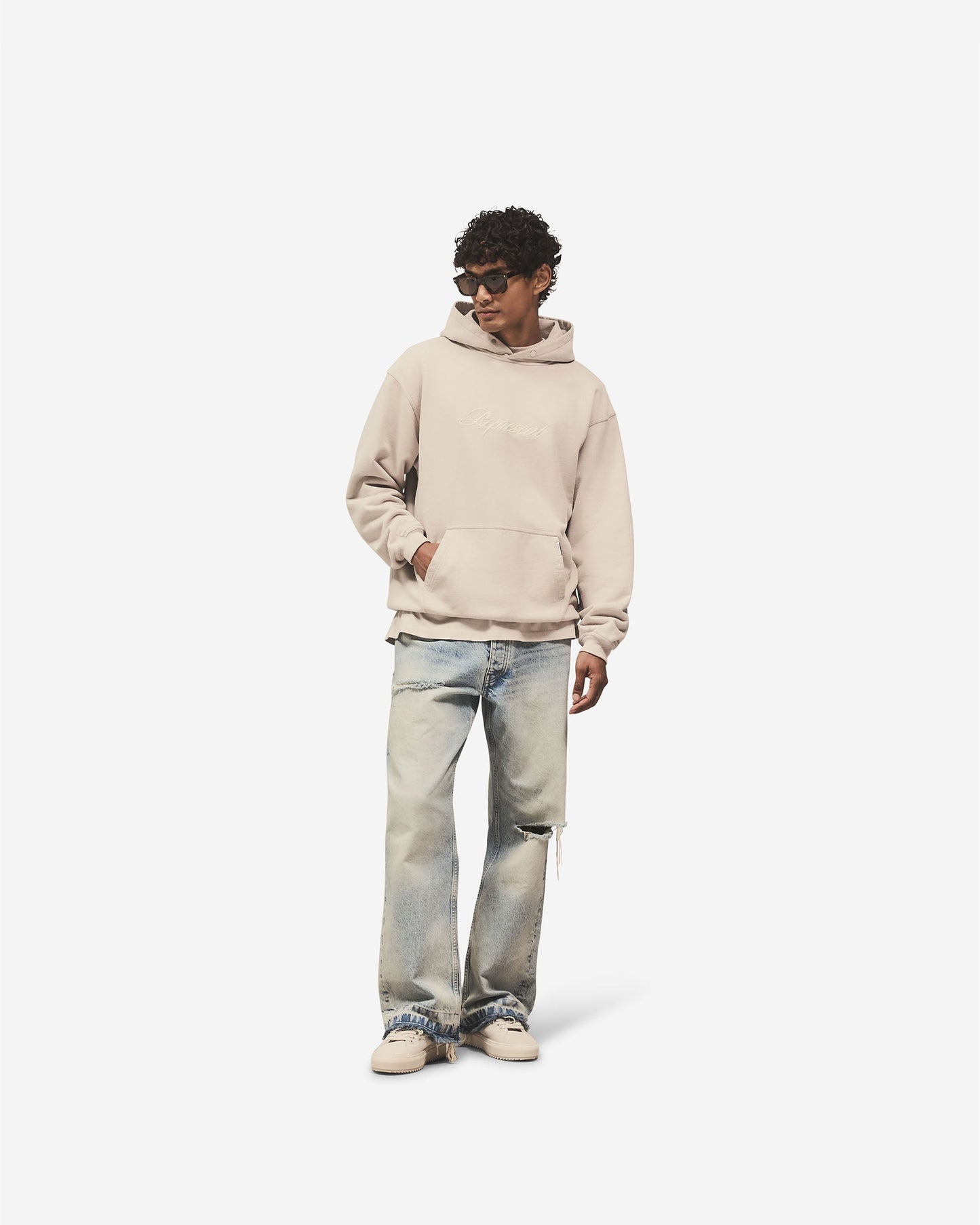 Script Logo Hoodie - Concrete