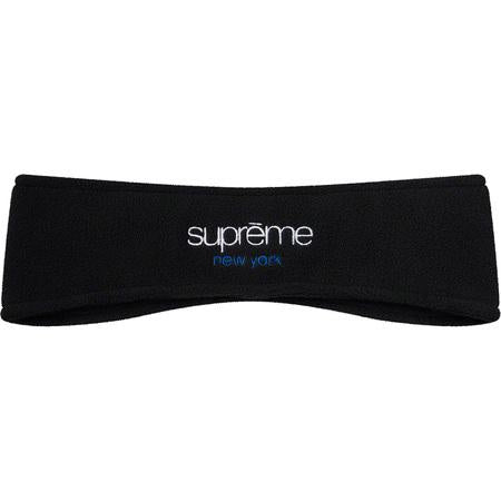 SUPREME POLARTEC HEADBAND BLACK