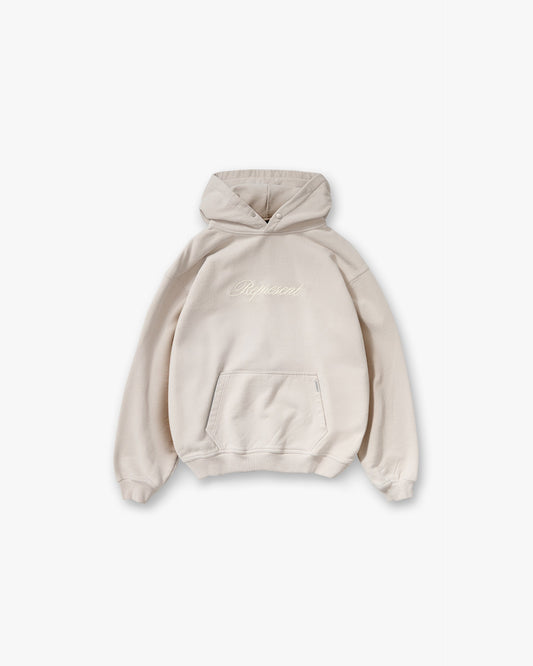 Script Logo Hoodie - Concrete