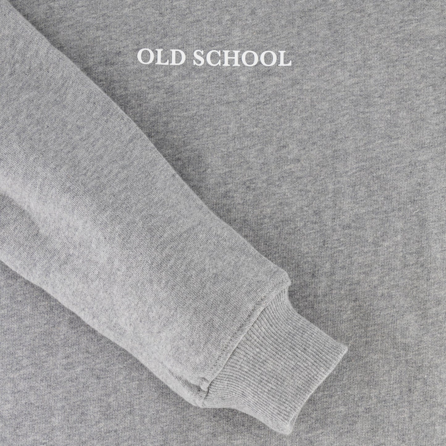 Old School Crew Neck Sweat-LT Grey Melange