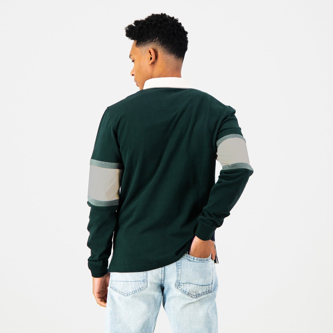 Old School C&S LS Rugby Jersey-OS Green