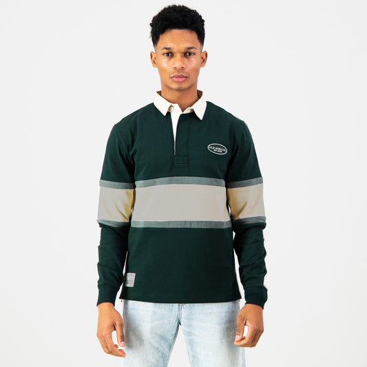 Old School C&S LS Rugby Jersey-OS Green