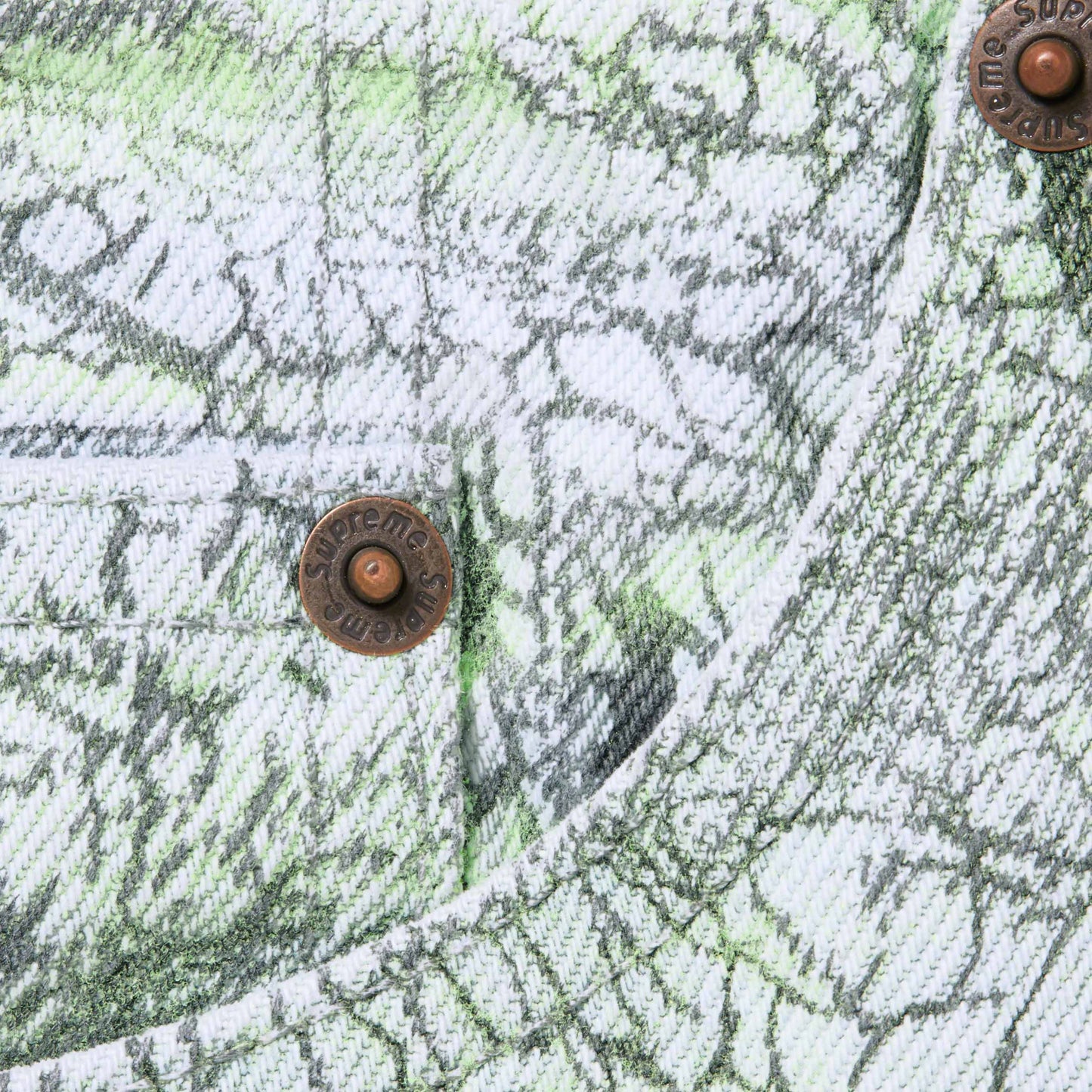 SUPREME CRACKLE REGULAR JEAN MULTICOLOR