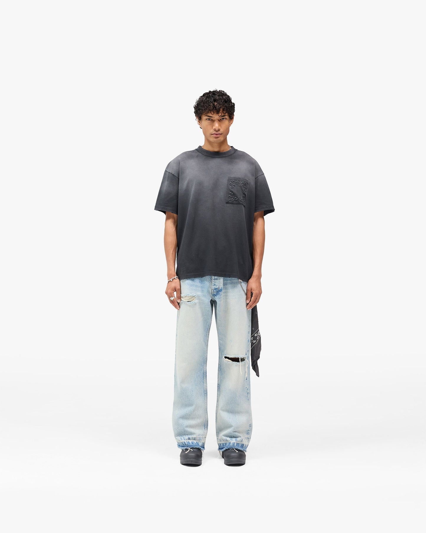 Represent X Hunter T-Shirt - Stained Black