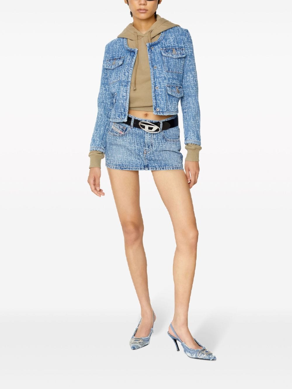 Diesel 1DR leather belt