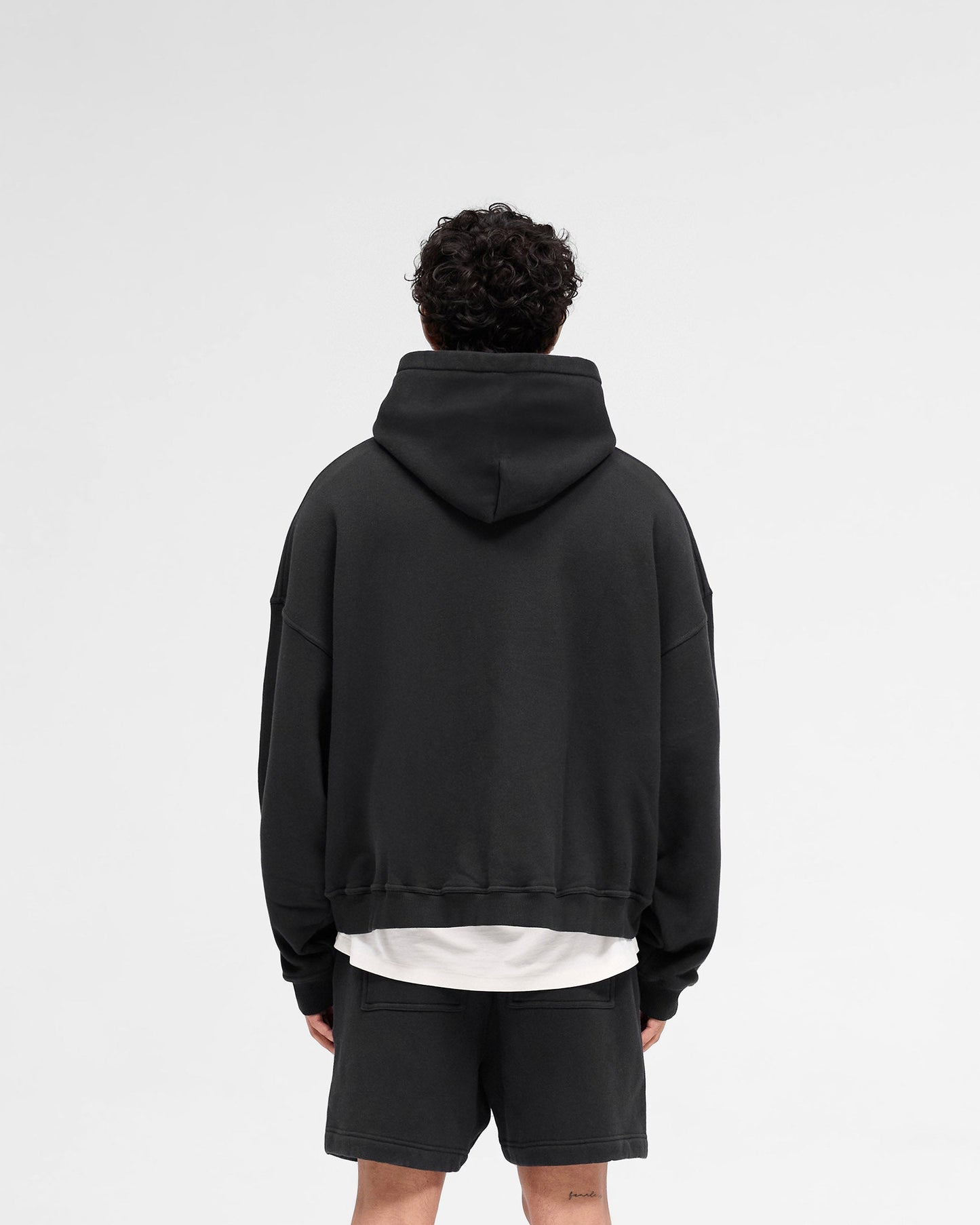 Rep Applique Hoodie - Off Black