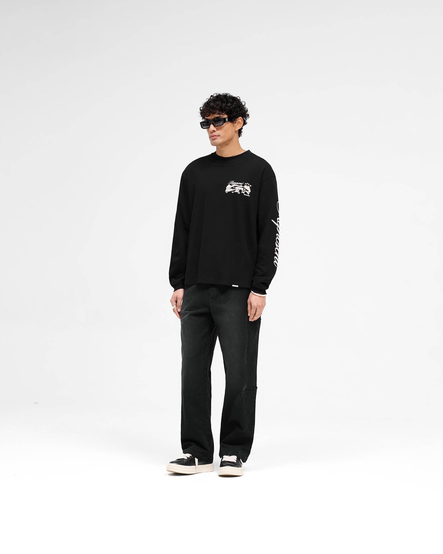 Raceway Long Sleeve T-Shirt - Jet Black