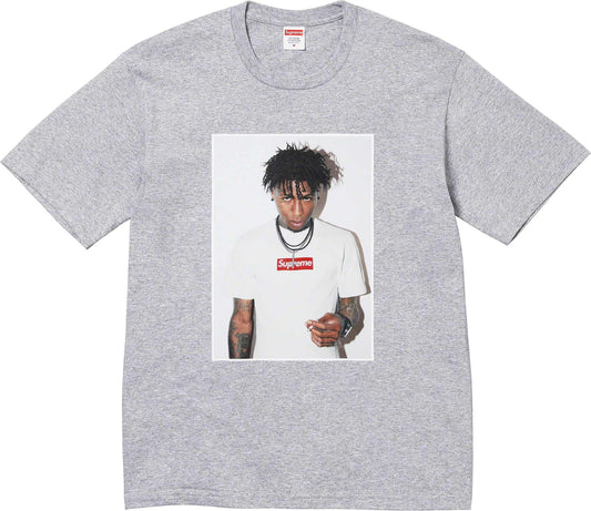 SUPREME NBA YOUNGBOY TEE HEATHER GREY