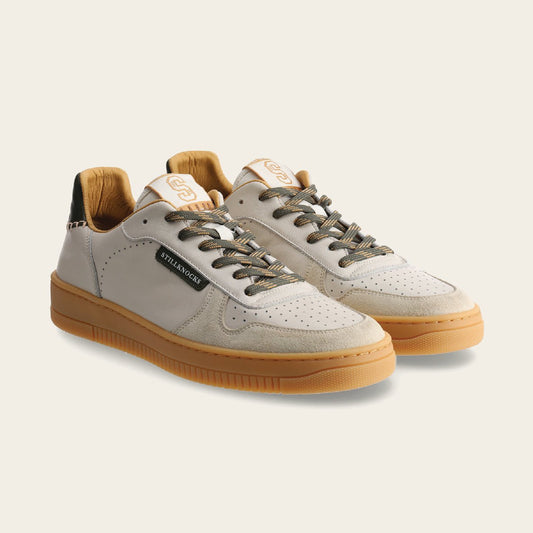 Stillknocks X FOM X Old School Sneaker-Ivory