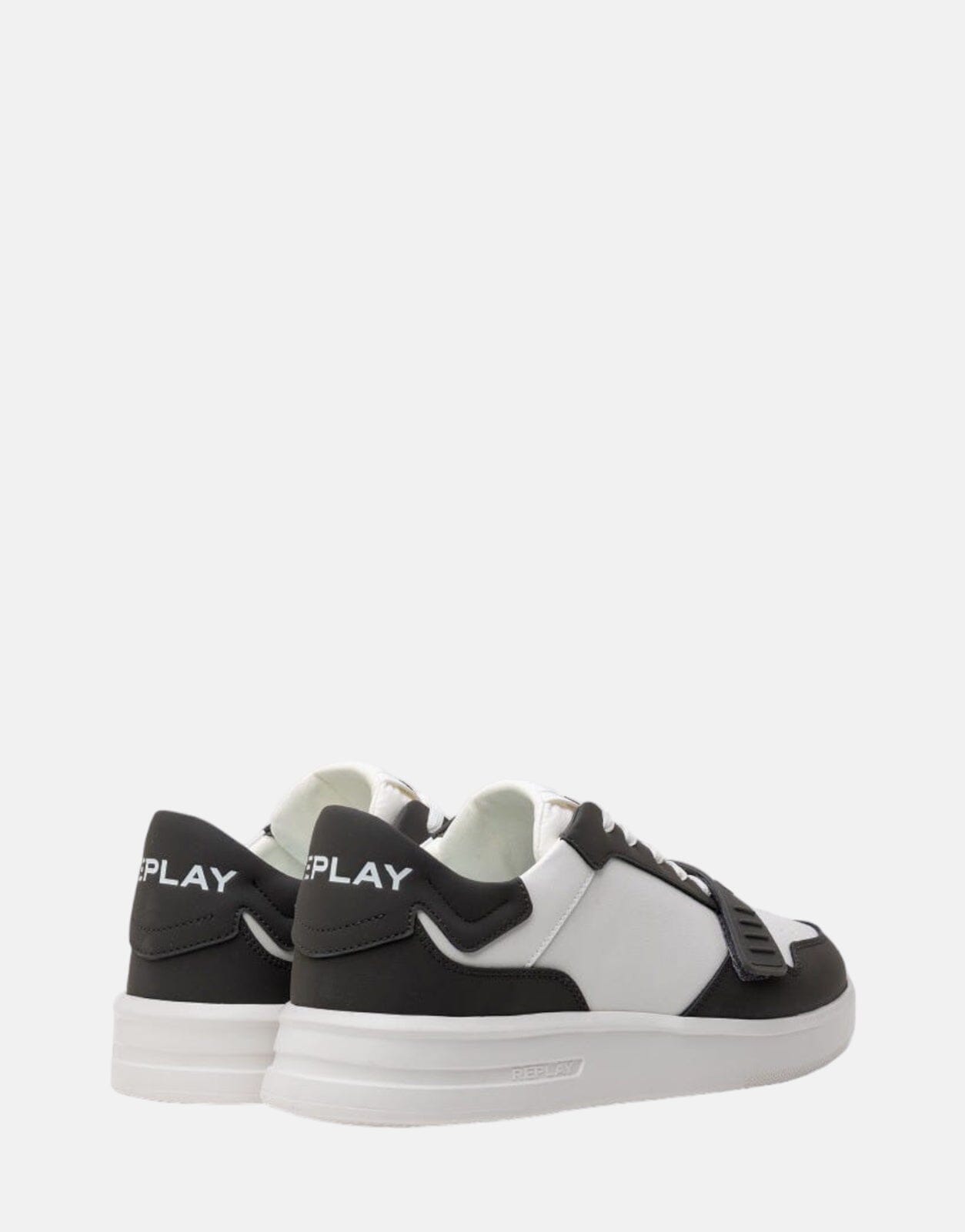 Replay University M Velcro White/DkGrey Sneakers
