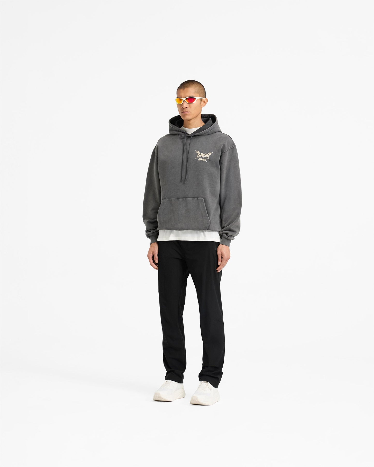 Team 247 X END Oversized Hoodie - Washed Grey