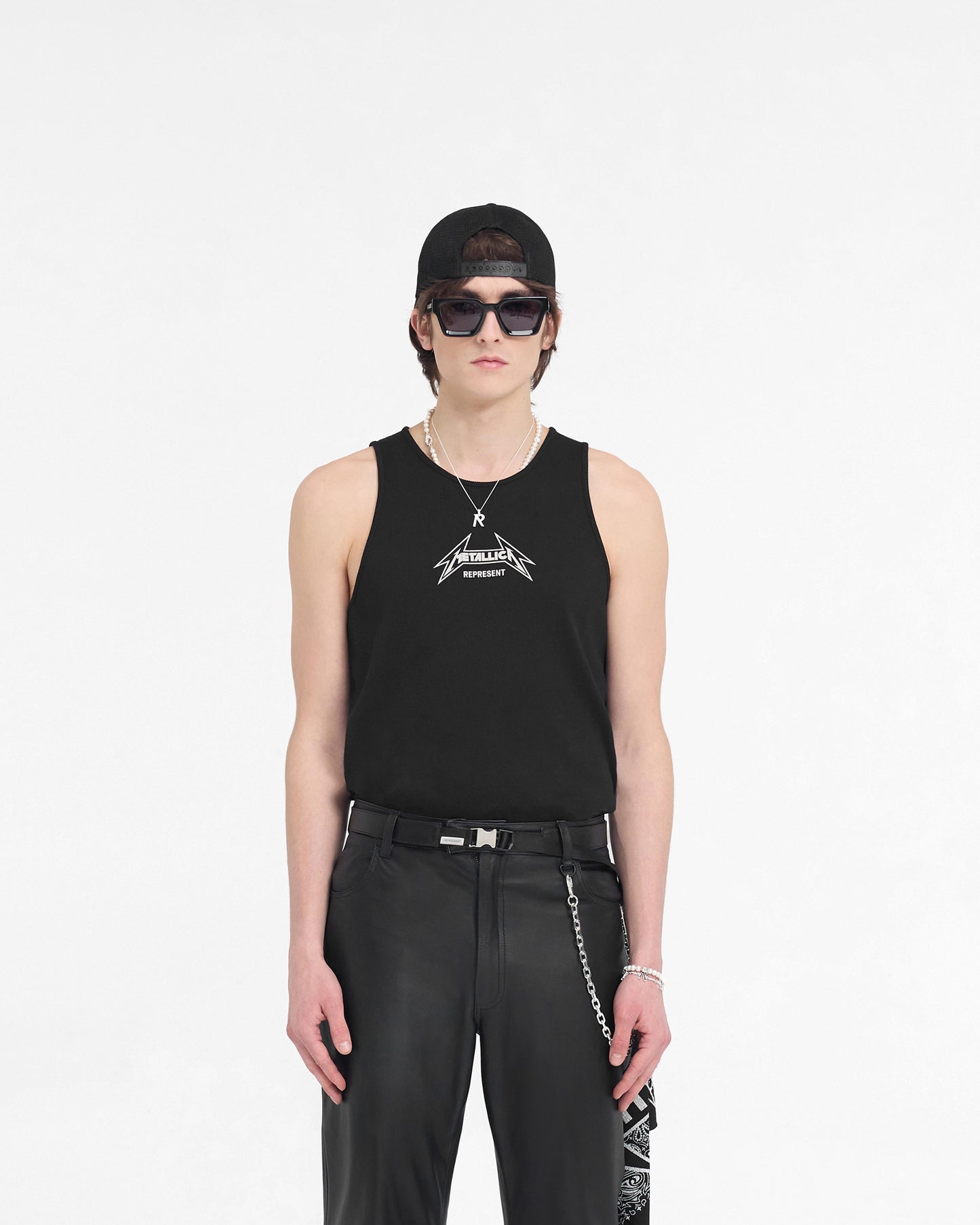 Represent X Metallica Local Crew Vest - Jet Black
