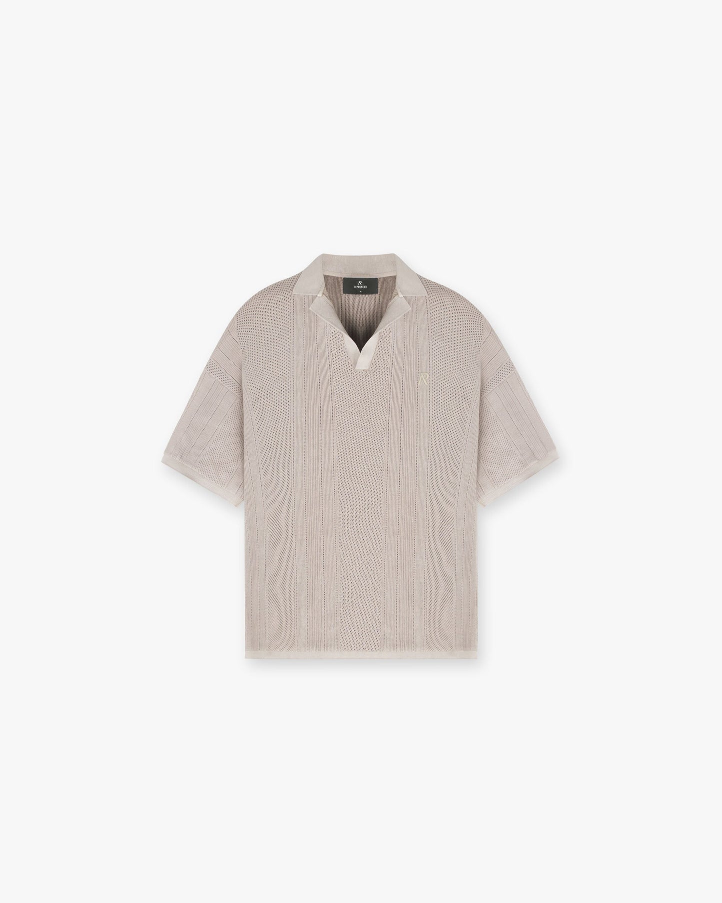 Open Stitch Polo - Cashmere