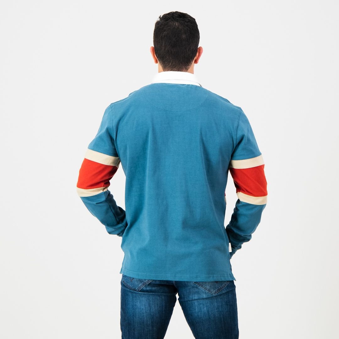 Old School Hoop LS Rugby Jersey-Tapestry