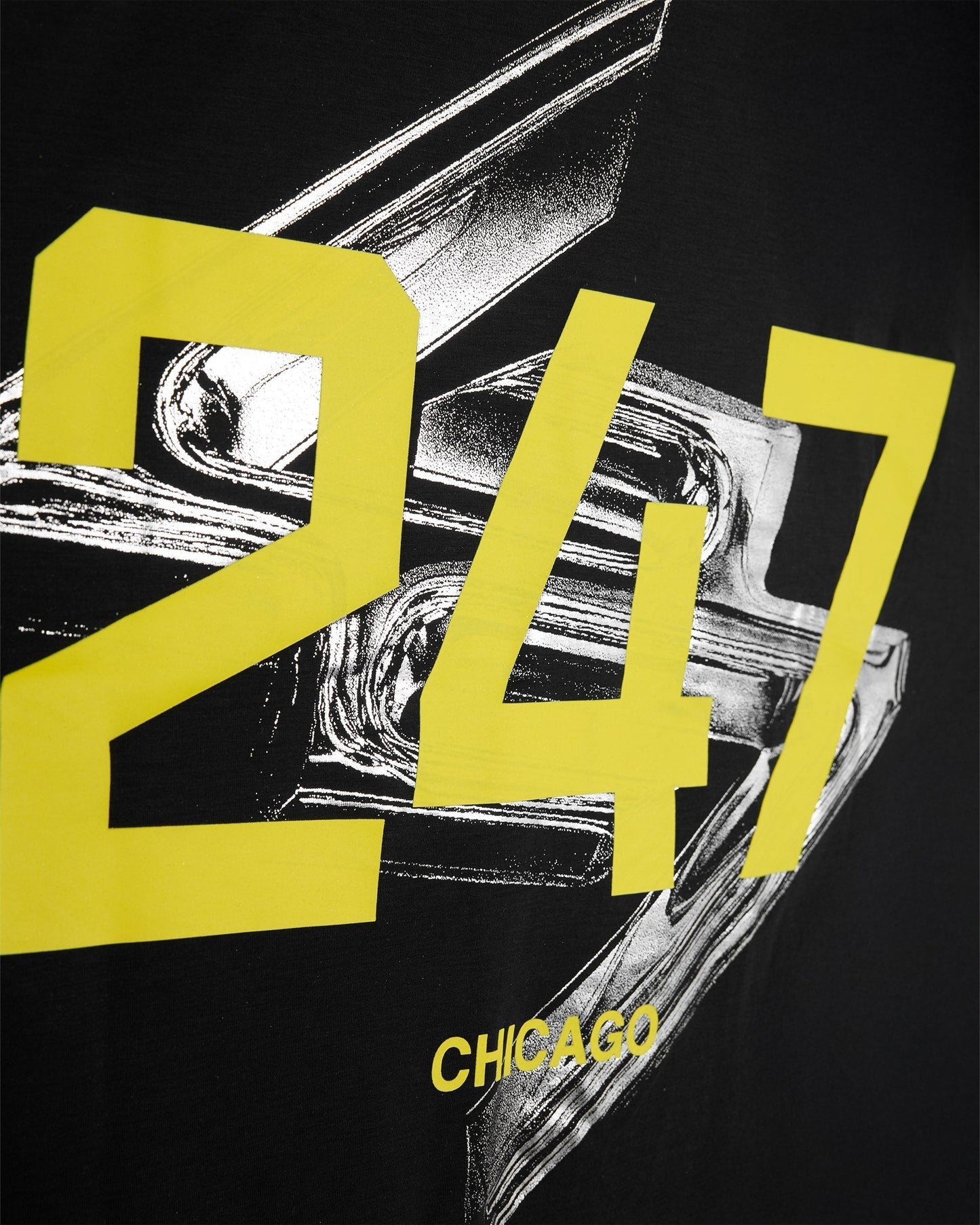 247 Chicago Oversized Hoodie - Jet Black