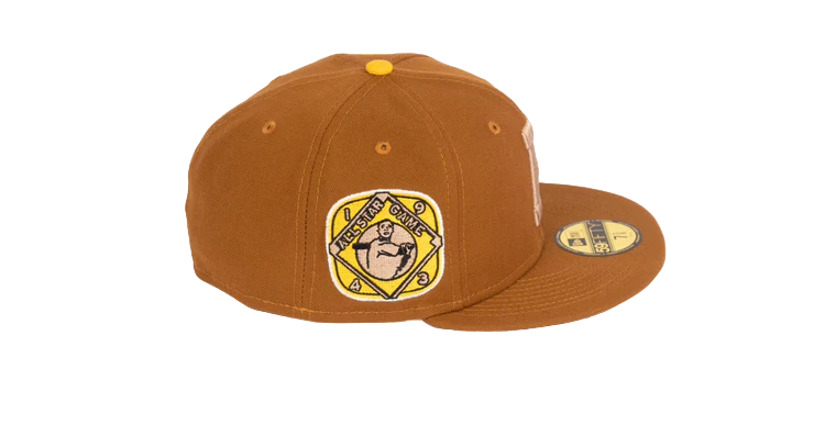New Era 59Fifty Boston Braves 1943 All Star Game "Stone Age Pack" Fitted Hat - Peanut