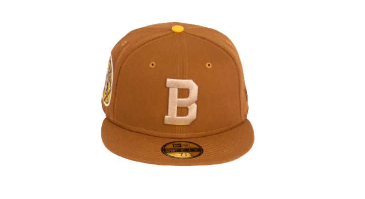 New Era 59Fifty Boston Braves 1943 All Star Game "Stone Age Pack" Fitted Hat - Peanut
