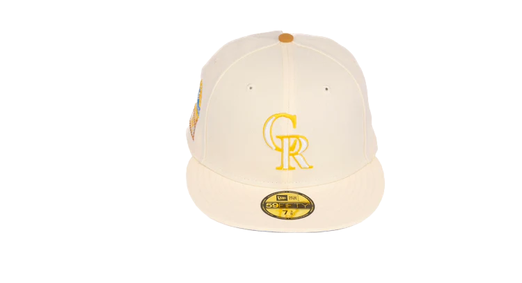 New Era 59Fifty Colorado Rockies 1995 Coors Field "Kid's Classics Pt.1" Fitted Hat - Chrome White