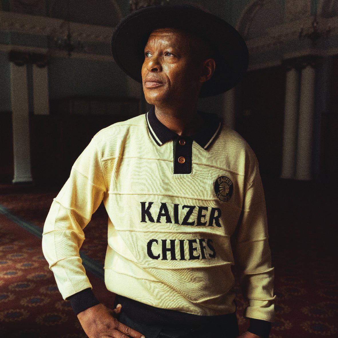 Kaizer Chiefs Long Sleeve Knitted Jersey-Butter