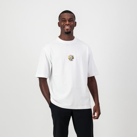 Kaizer Chiefs Pop Art Badge Boxy Tee- White