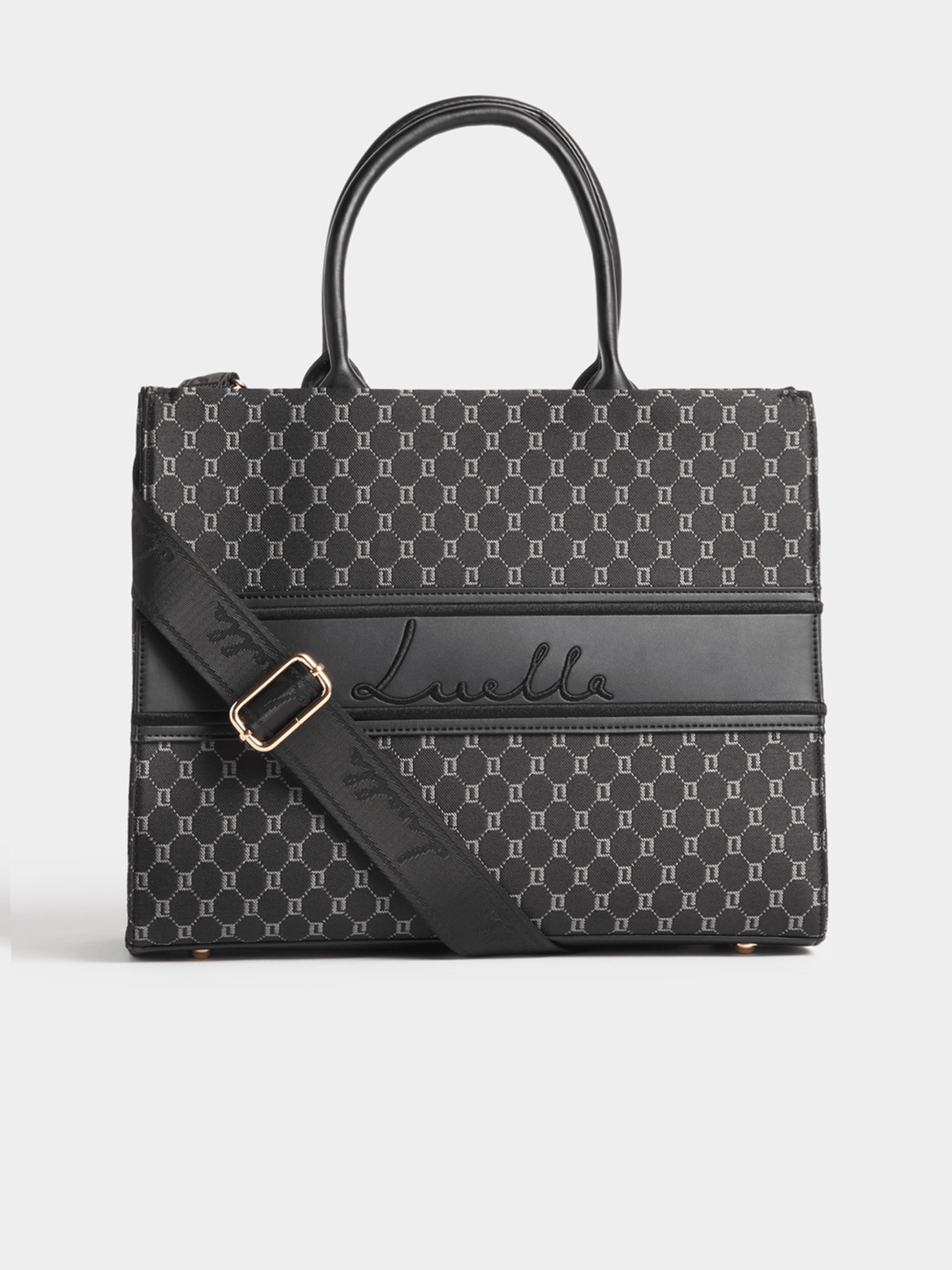 Luella LL Jacquard Medium Shopper Bag