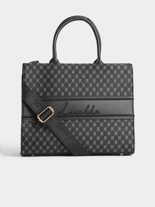 Luella LL Jacquard Medium Shopper Bag