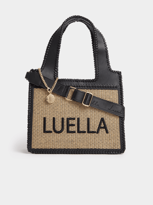 Luella Raffia Whipstitch Shopper