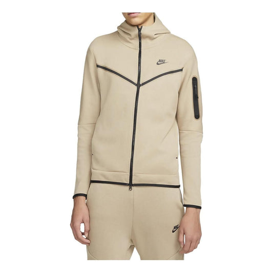 Nike Sportswear Tech Fleece Full-Zip Hoodie 'Khaki Black' CU4489-247