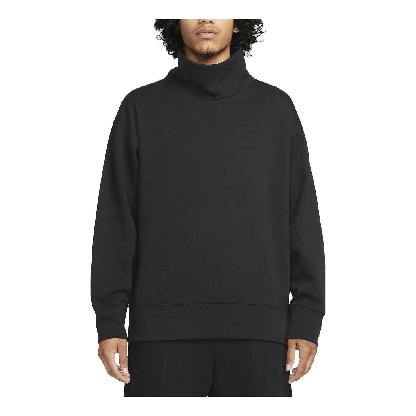 Nike Sportswear Tech Fleece Reimagined Oversized Turtleneck Sweatshirt 'Black' FB8170-010