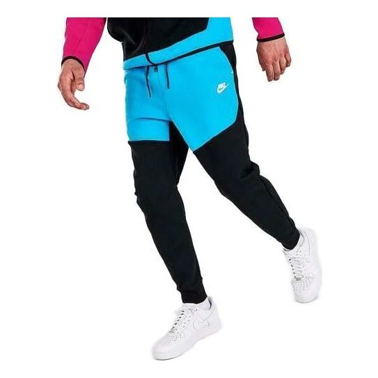 Nike Sportswear Tech Fleece Sweatpants 'Black Blue Fury' CU4495-015