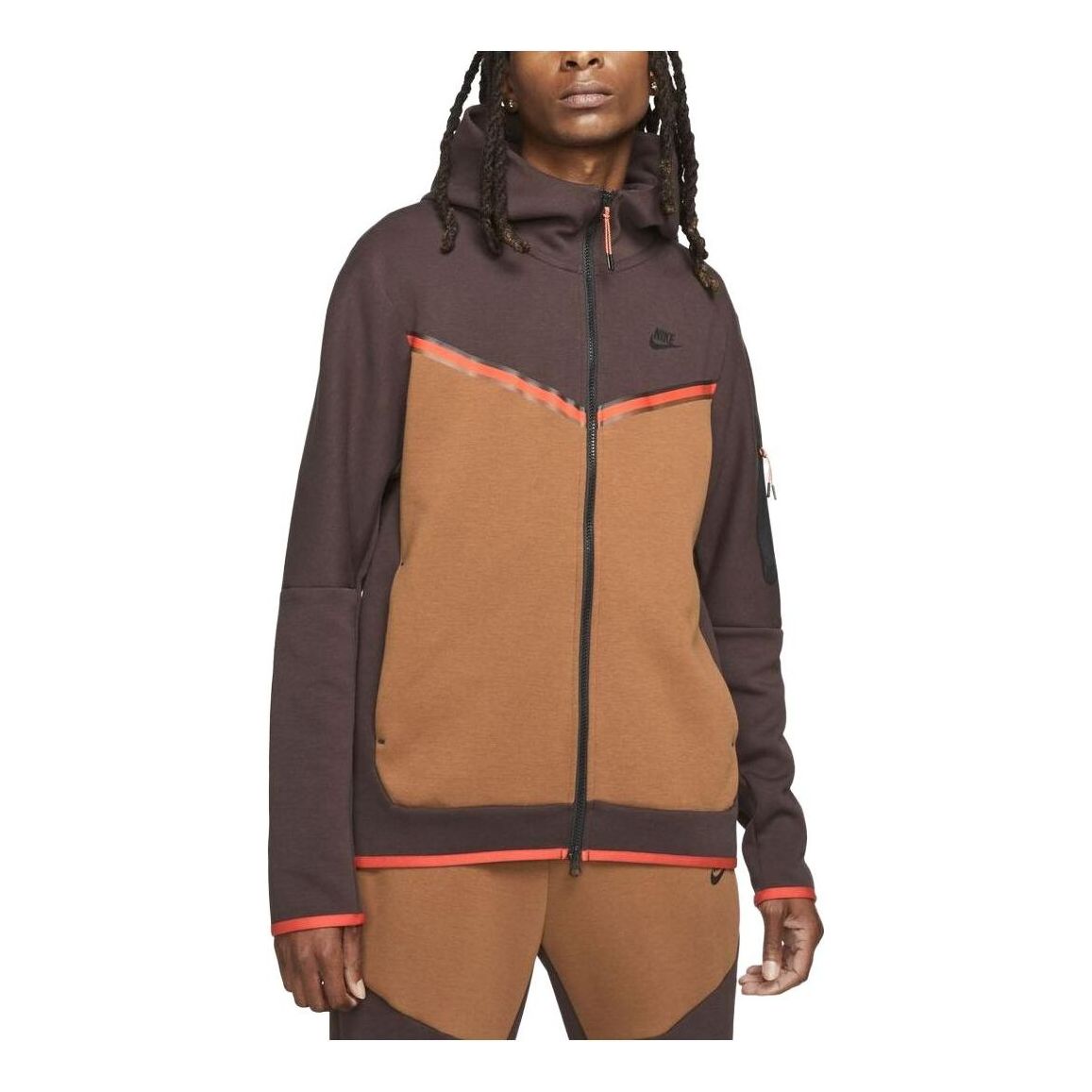 Nike Sportswear Tech Fleece Full-Zip Hoodie 'Brown Basalt' CU4489-203